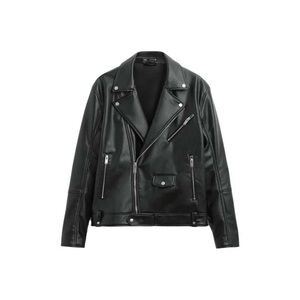 zara — edgy & chic black biker moto jacket